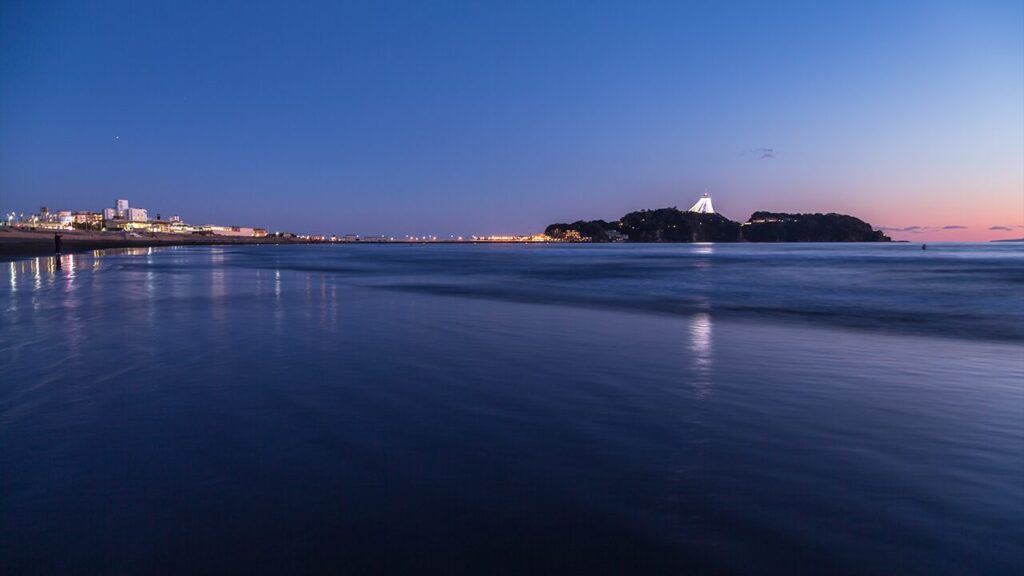 片瀬海岸_夜