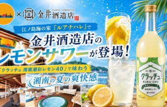 江ノ島西浜海の家ルアナハレ_金井酒造店_レモンサワータイアップ